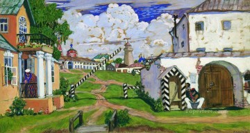 plaza a la salida de la ciudad 1911 Boris Mikhailovich Kustodiev Pinturas al óleo
